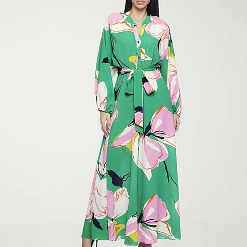 Premier Amour Women's Long Sleeve Floral Maxi Dress (JCP)